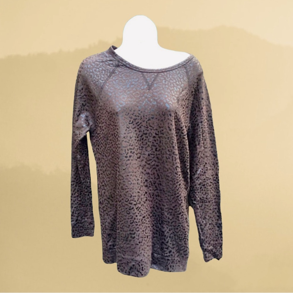 Obey Propaganda animal print long sleeve top